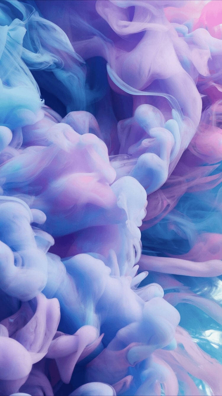 Mawingu ya Rangi ya Zambarau Pastel Tumblr Picha ya Ukuta