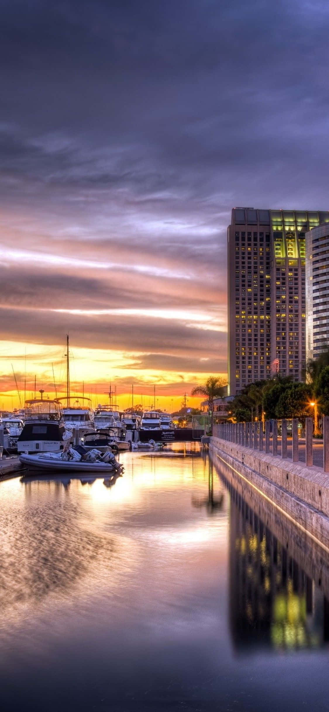 Beautiful San Diego Sunset Picha ya Ukuta