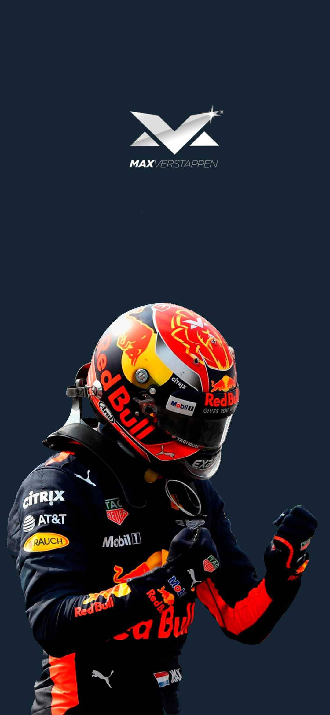 Max Verstappen katika Suti yake ya Mbio za Red Bull Picha ya Ukuta
