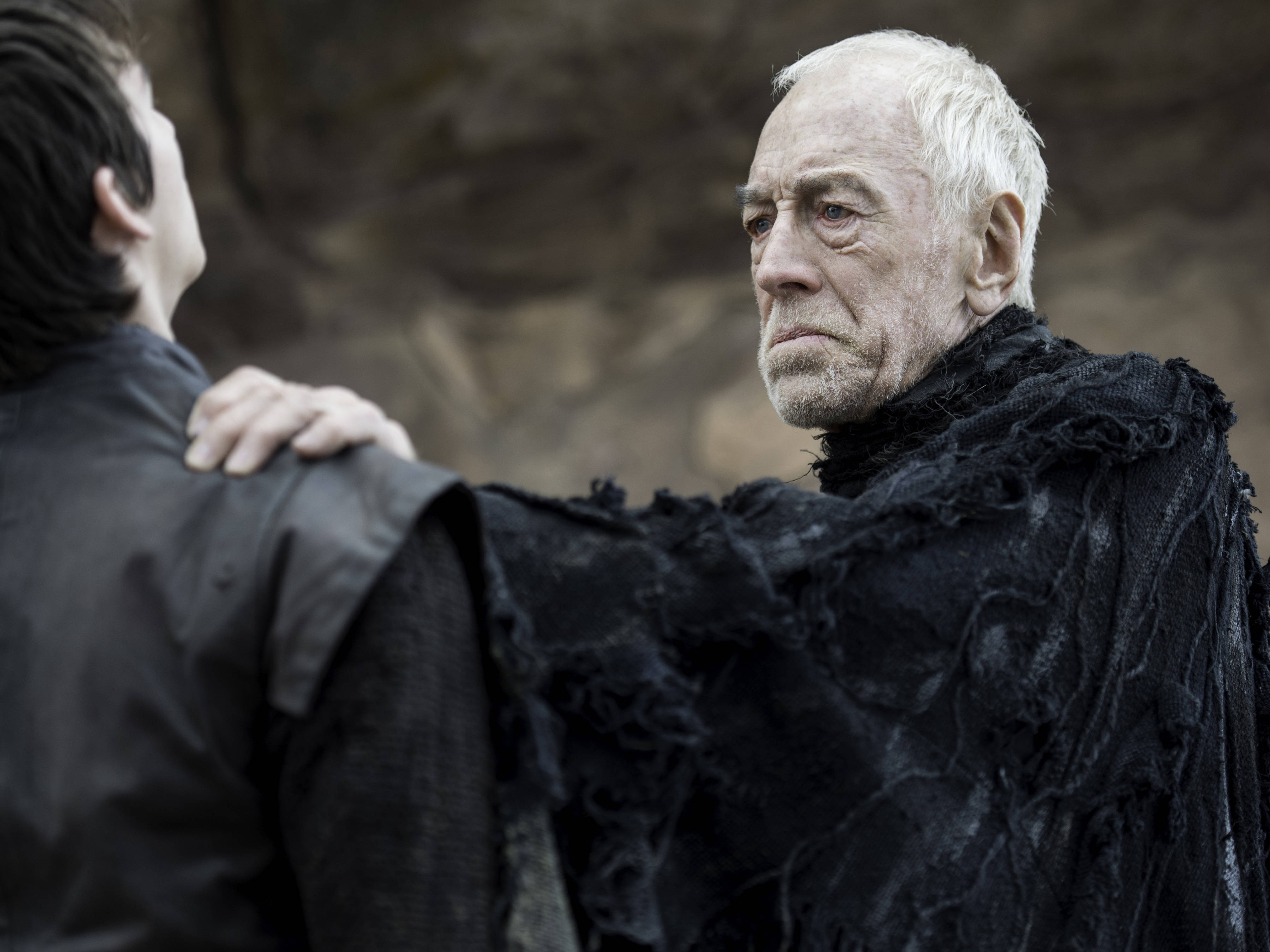 Max Von Sydow Akimshikilia Bran Stark Picha ya Ukuta