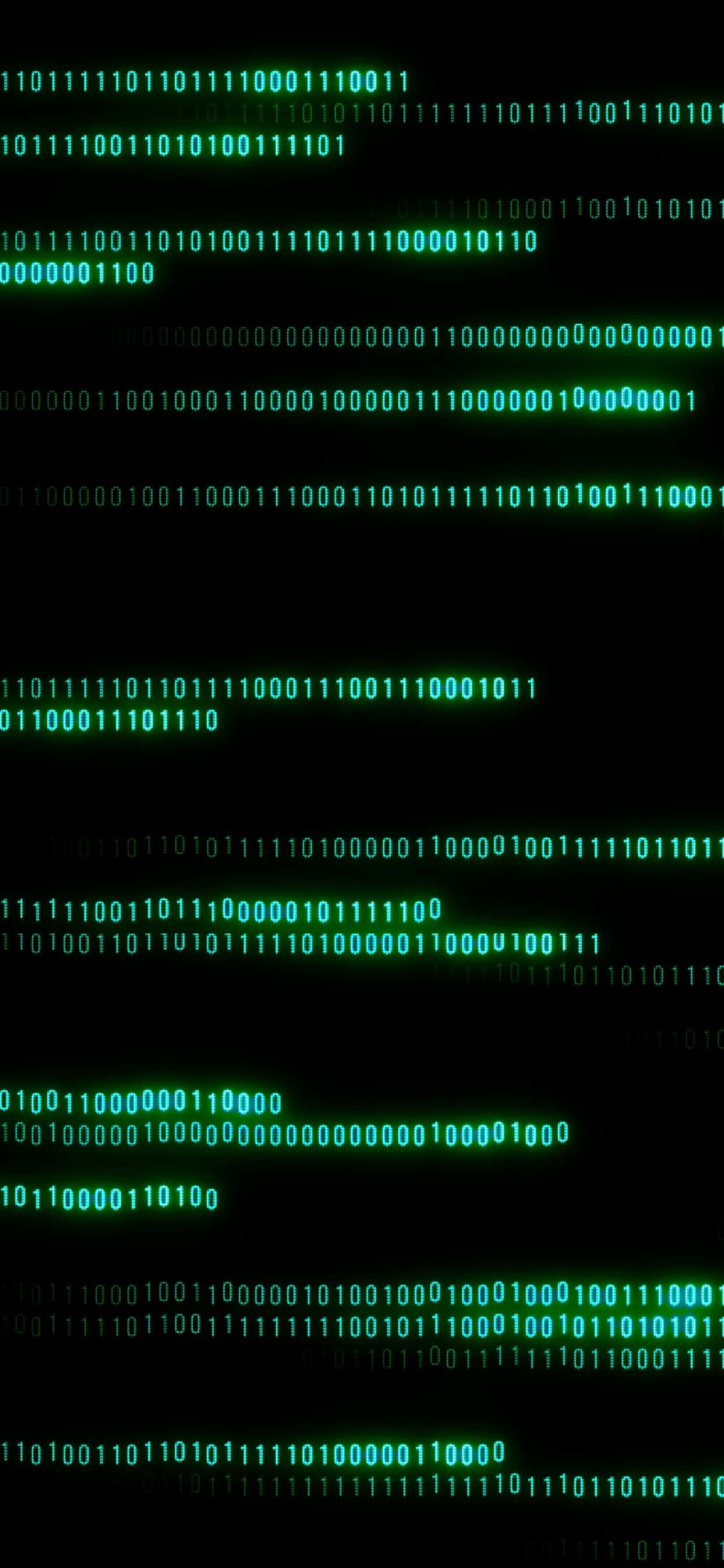 Mazingira ya Binary Code Enigmatic Picha ya Ukuta
