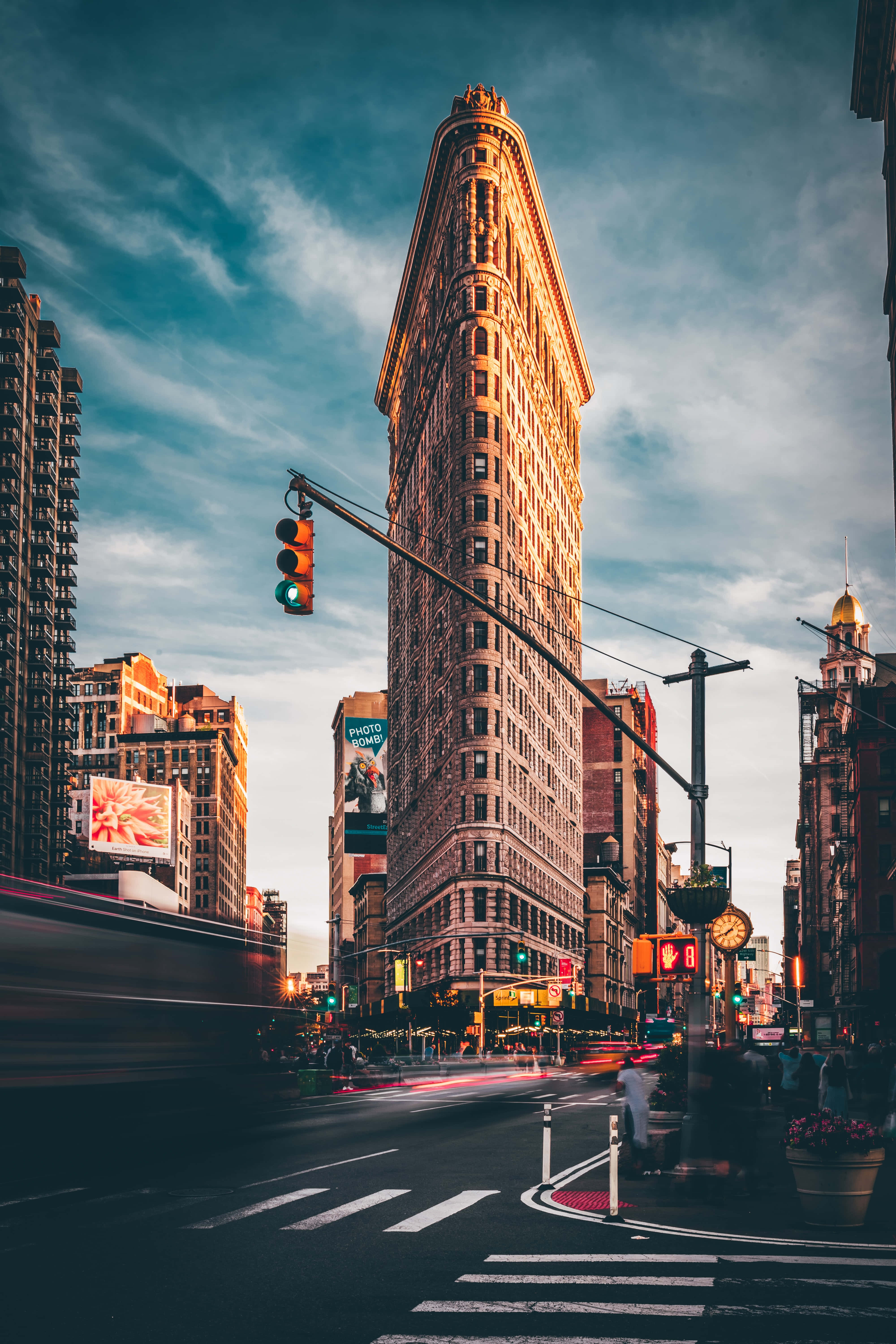 Mazingira ya Flatiron Building ya iPhone Picha ya Ukuta