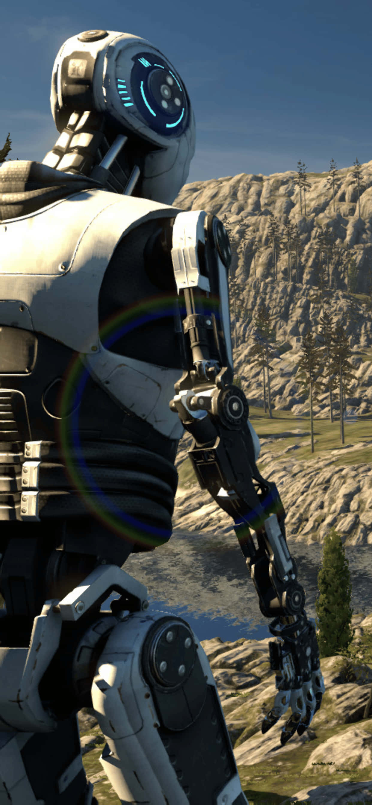 Mazingira ya Kuvutia ya Mchezo The Talos Principle kwa iPhone XS Max Picha ya Ukuta