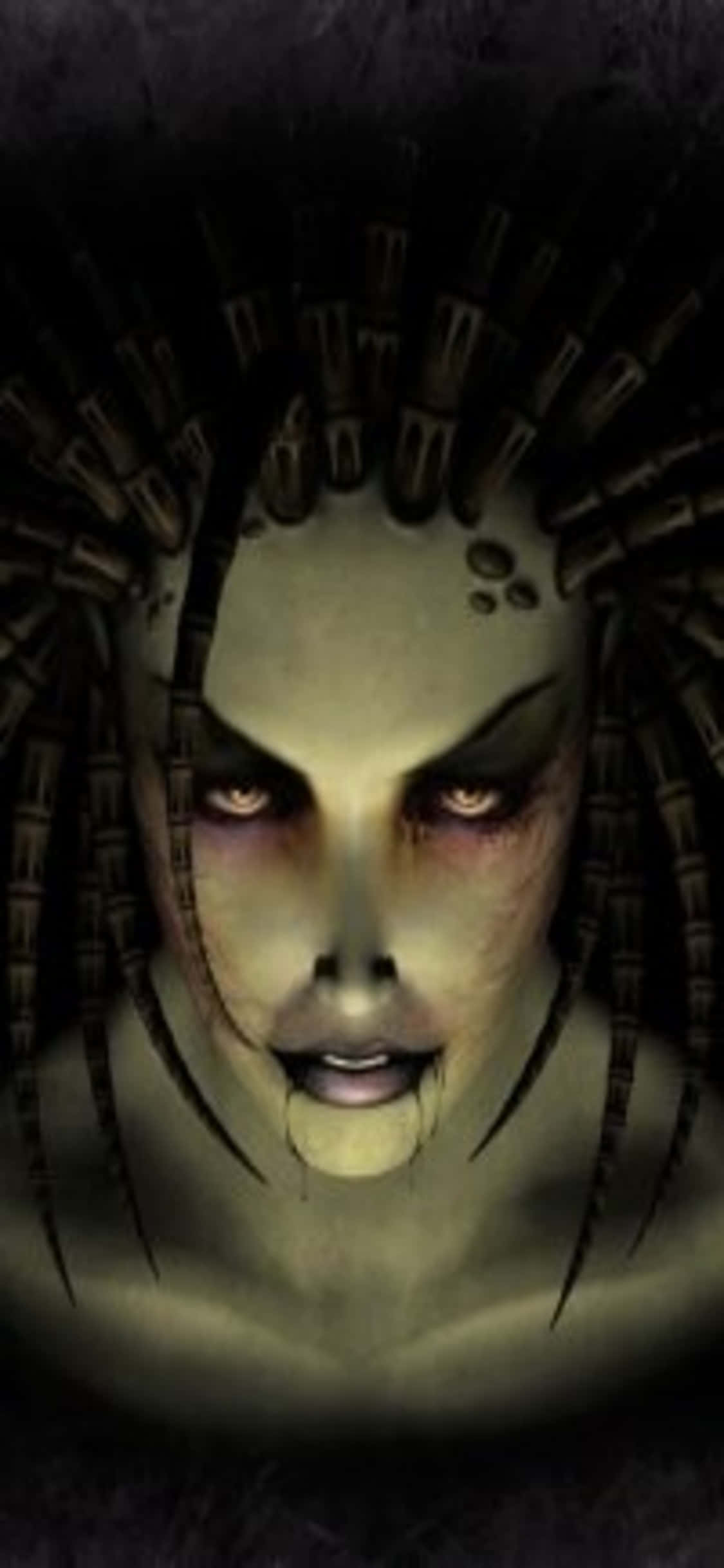 Mazingira ya Kuvutia ya StarCraft II kwa iPhone X Picha ya Ukuta