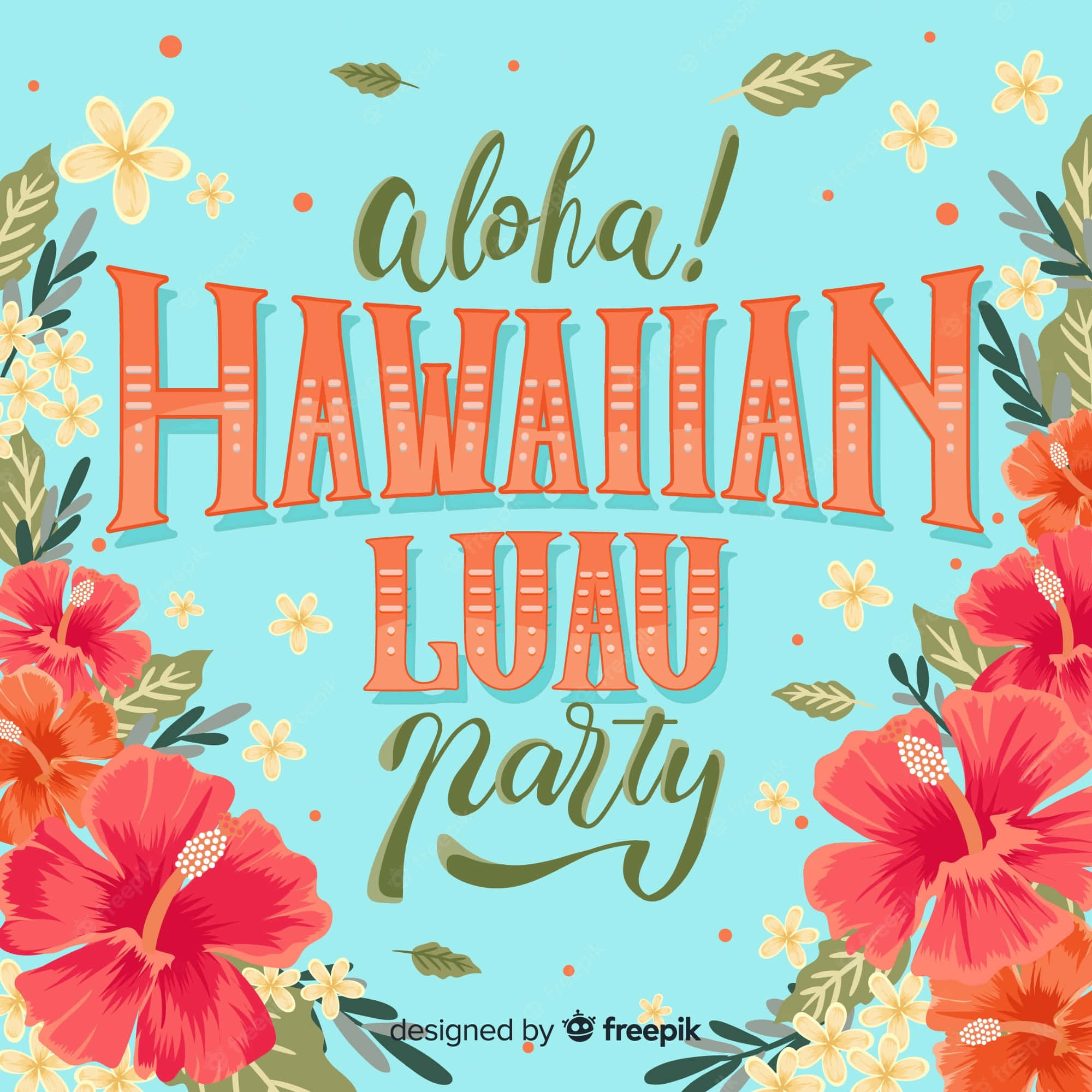 Mazingira ya Luau ya Hawaii ya Kuvutia Picha ya Ukuta