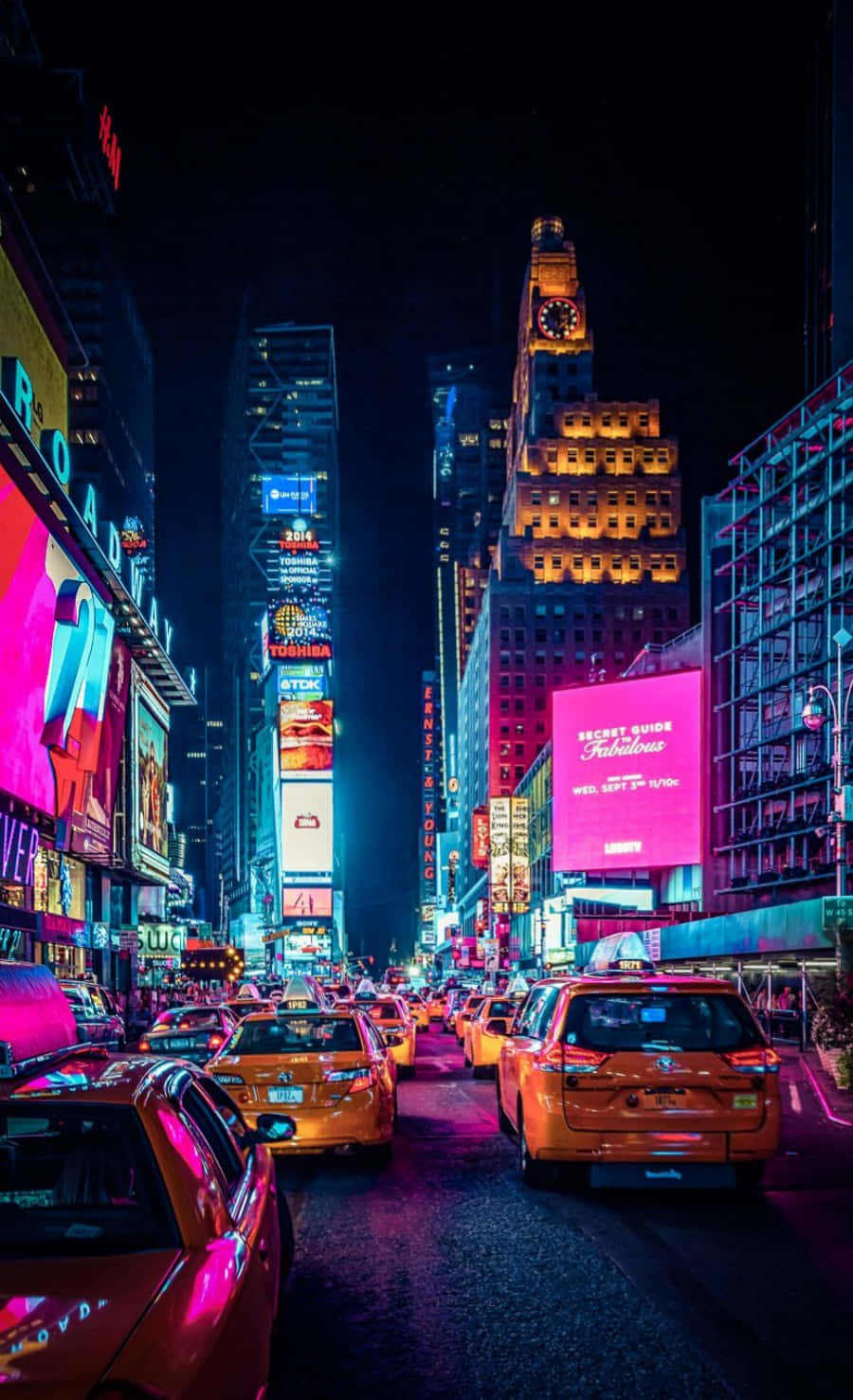 Mazingira ya mji wa New York City Picha ya Ukuta