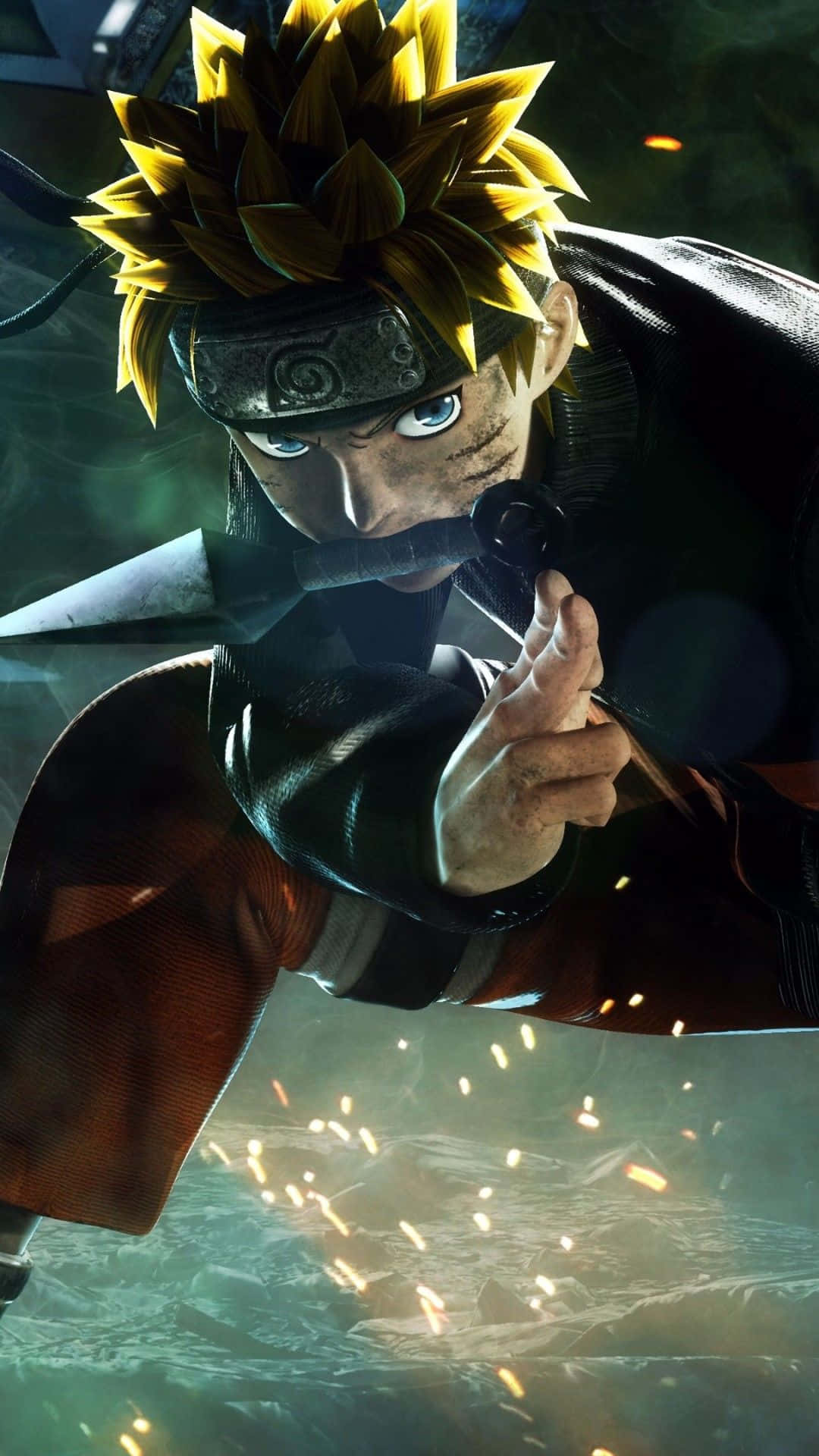 Mazingira ya Naruto ya Kipindi cha Hatua kwa Simu Picha ya Ukuta