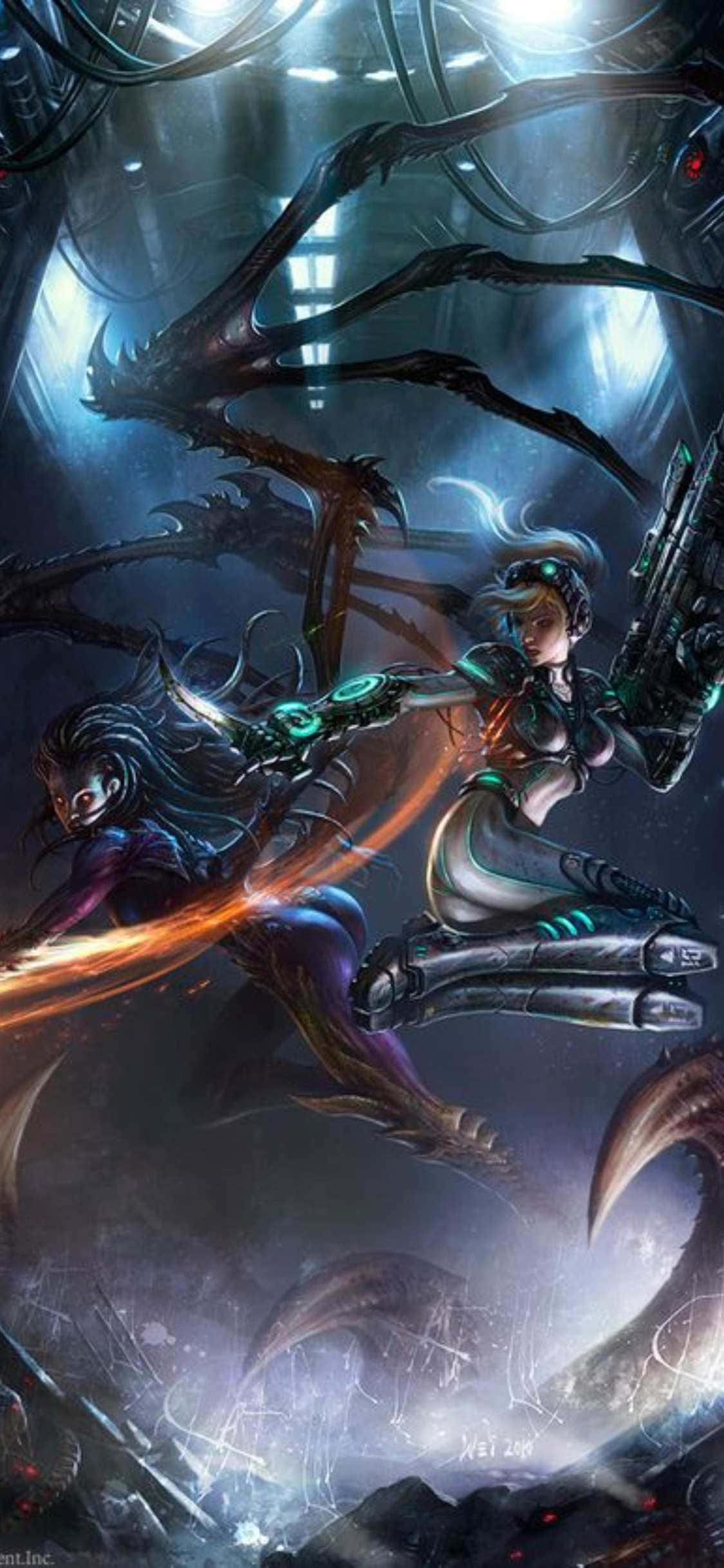 iPhone X Starcraft Ii Mwanamkeka Sarah Nova Picha ya Ukuta