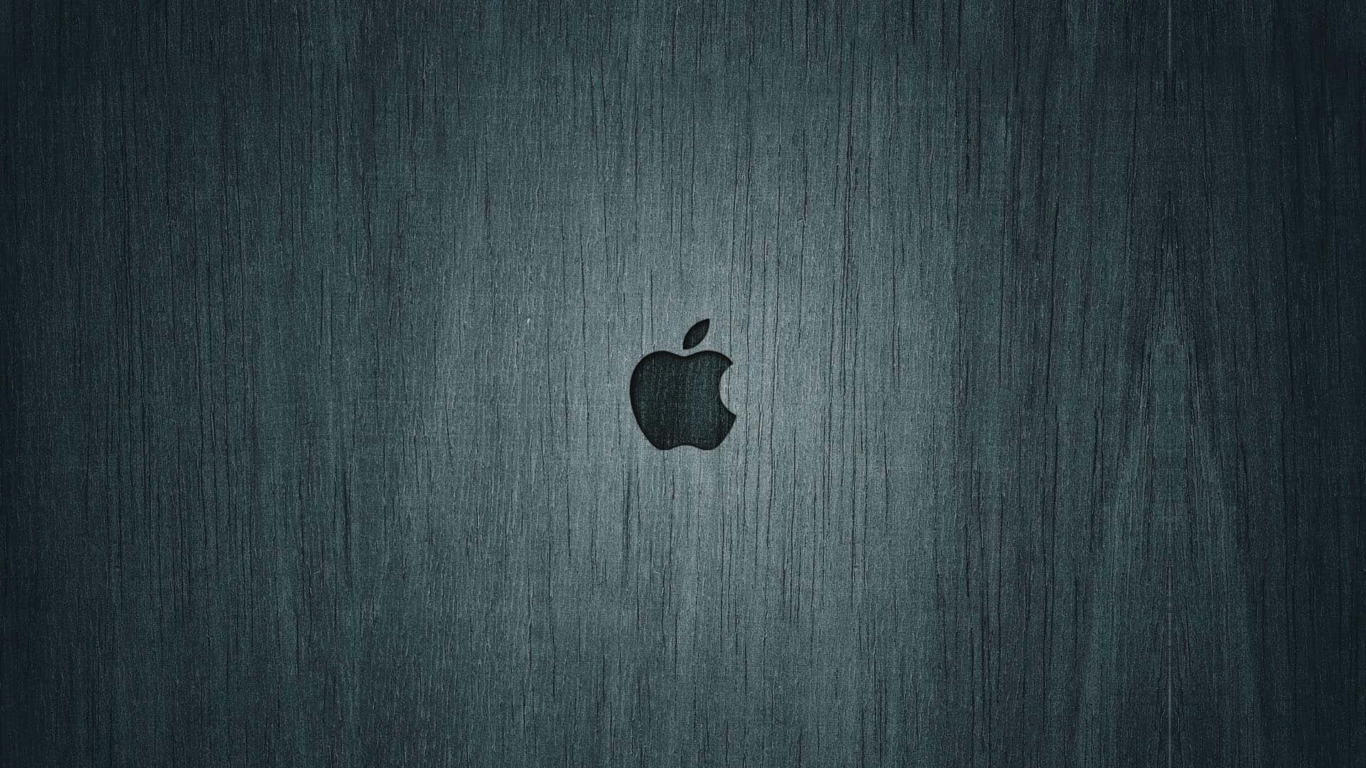 Mbao ya Kijivu Iliyokolea Mandharinyuma ya HD ya Apple Picha ya Ukuta