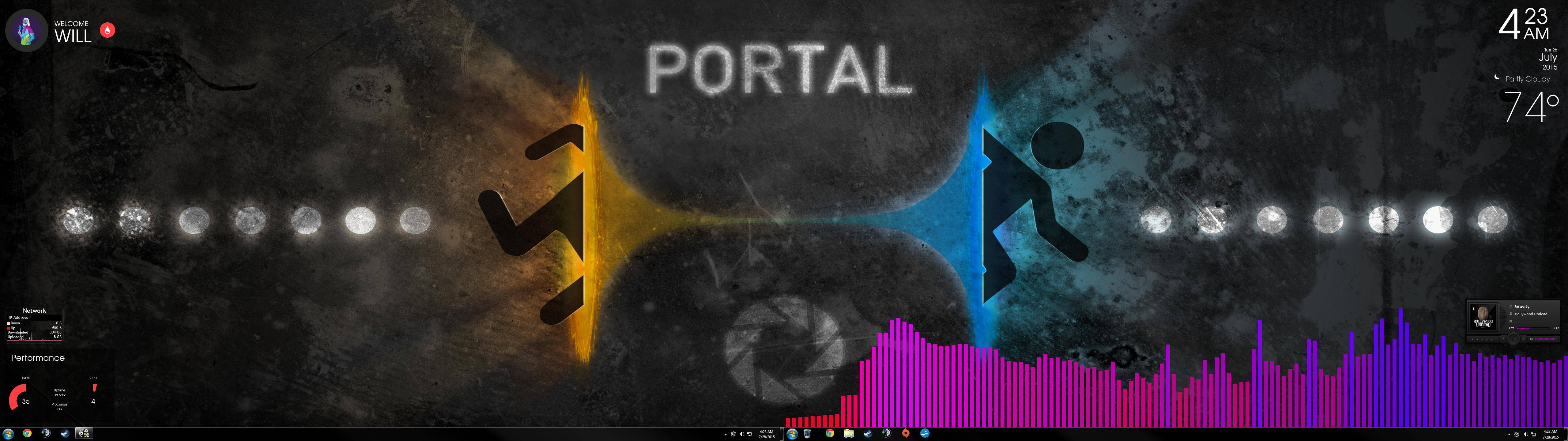 Mbili Man Portal Picha ya Ukuta
