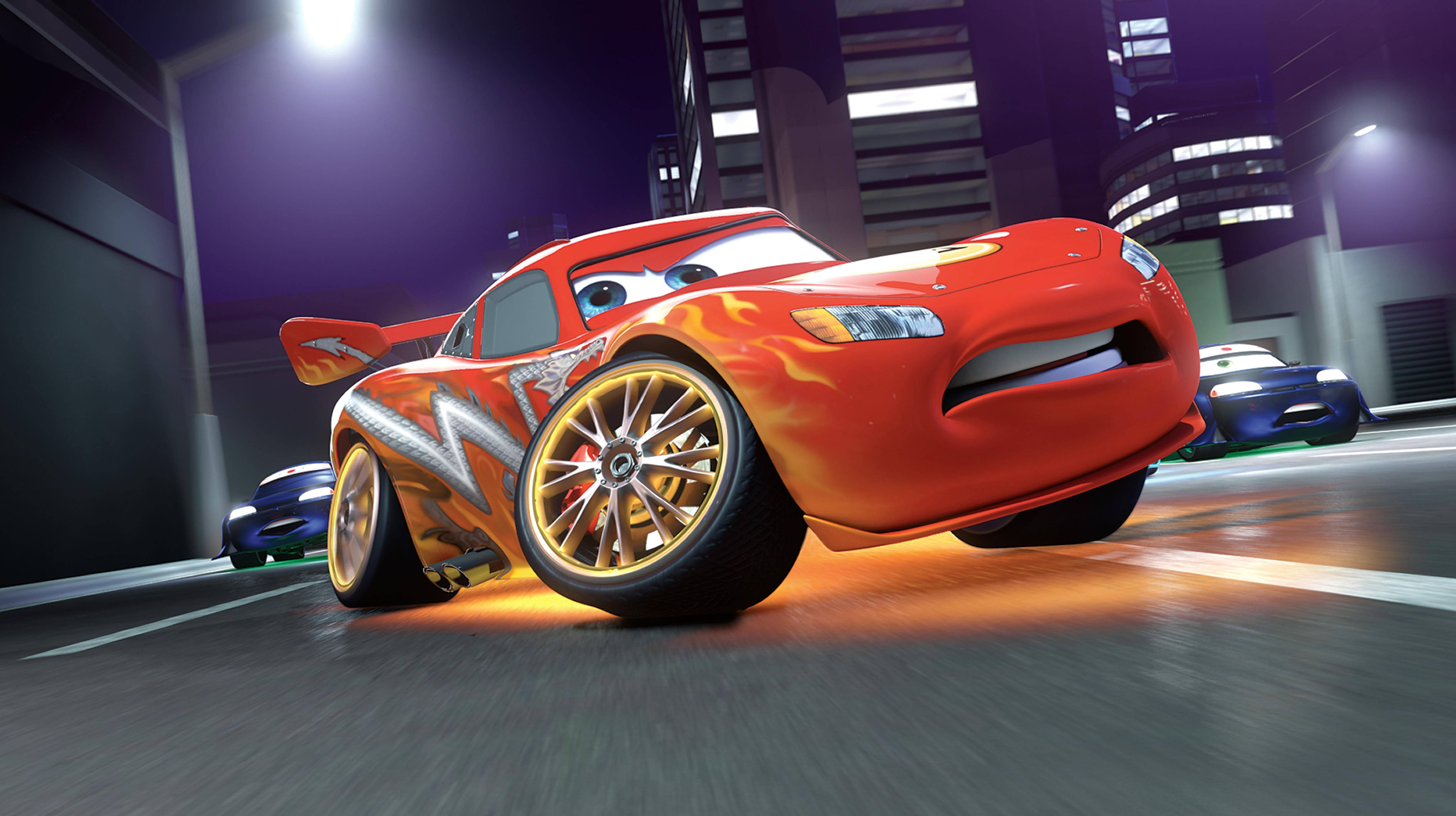 Mbio za Lightning McQueen Disney 4K Ultra Wide Picha ya Ukuta