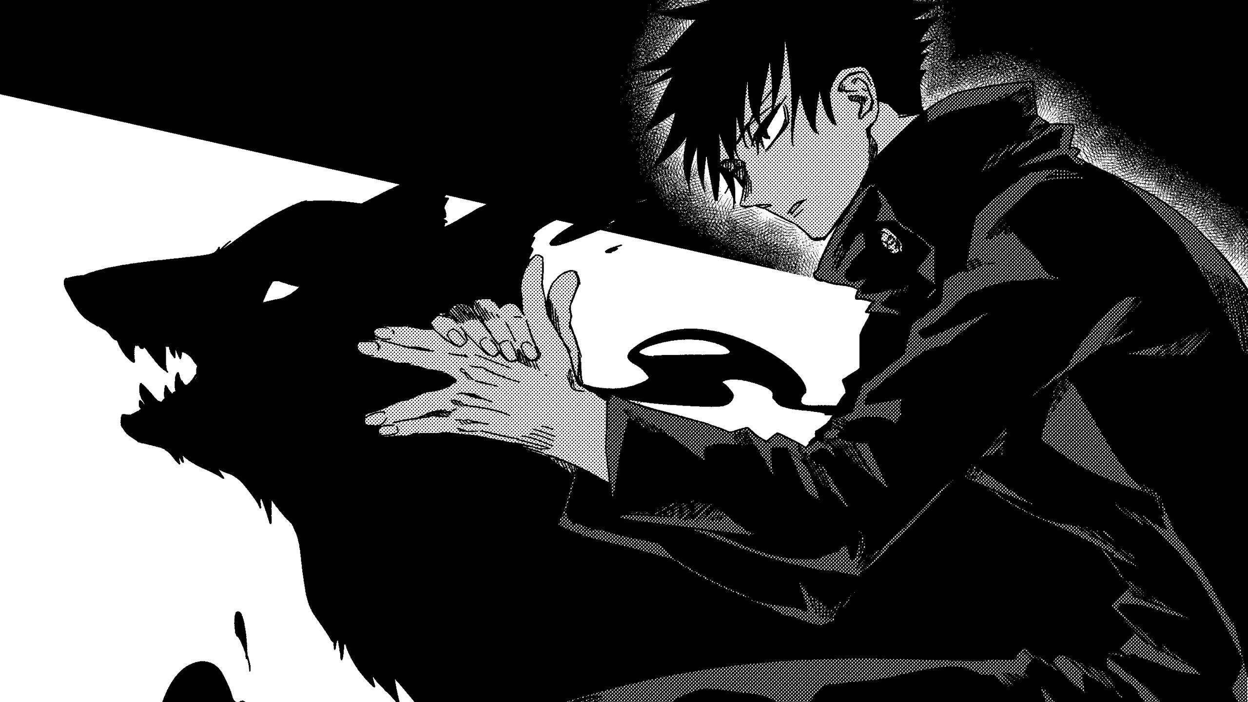 Mbwa wa Kimungu wa Fushiguro Katika Jujutsu Kaisen Picha ya Ukuta