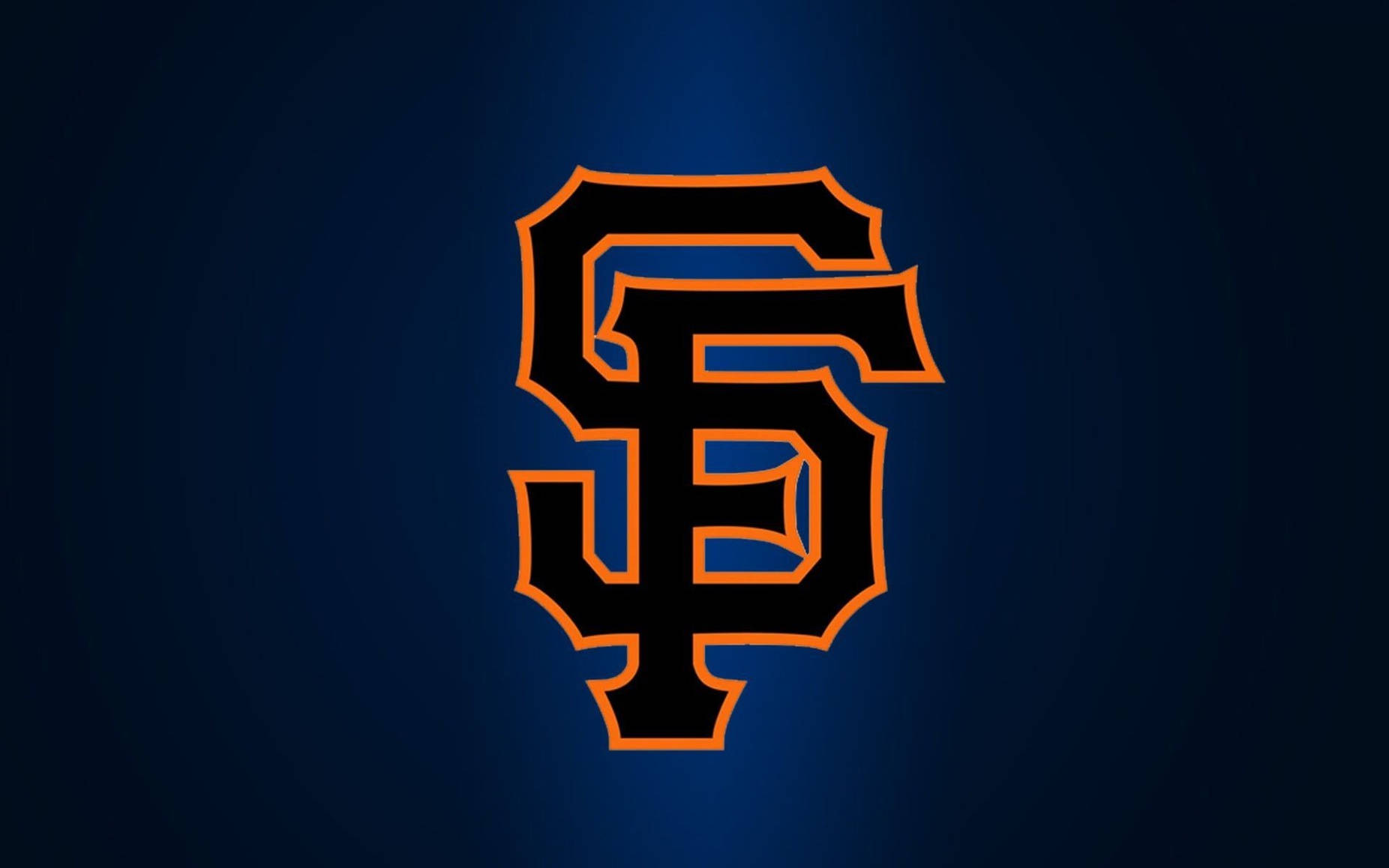 Mchanganyiko wa Buluu na Weusi wa San Francisco Giants Picha ya Ukuta