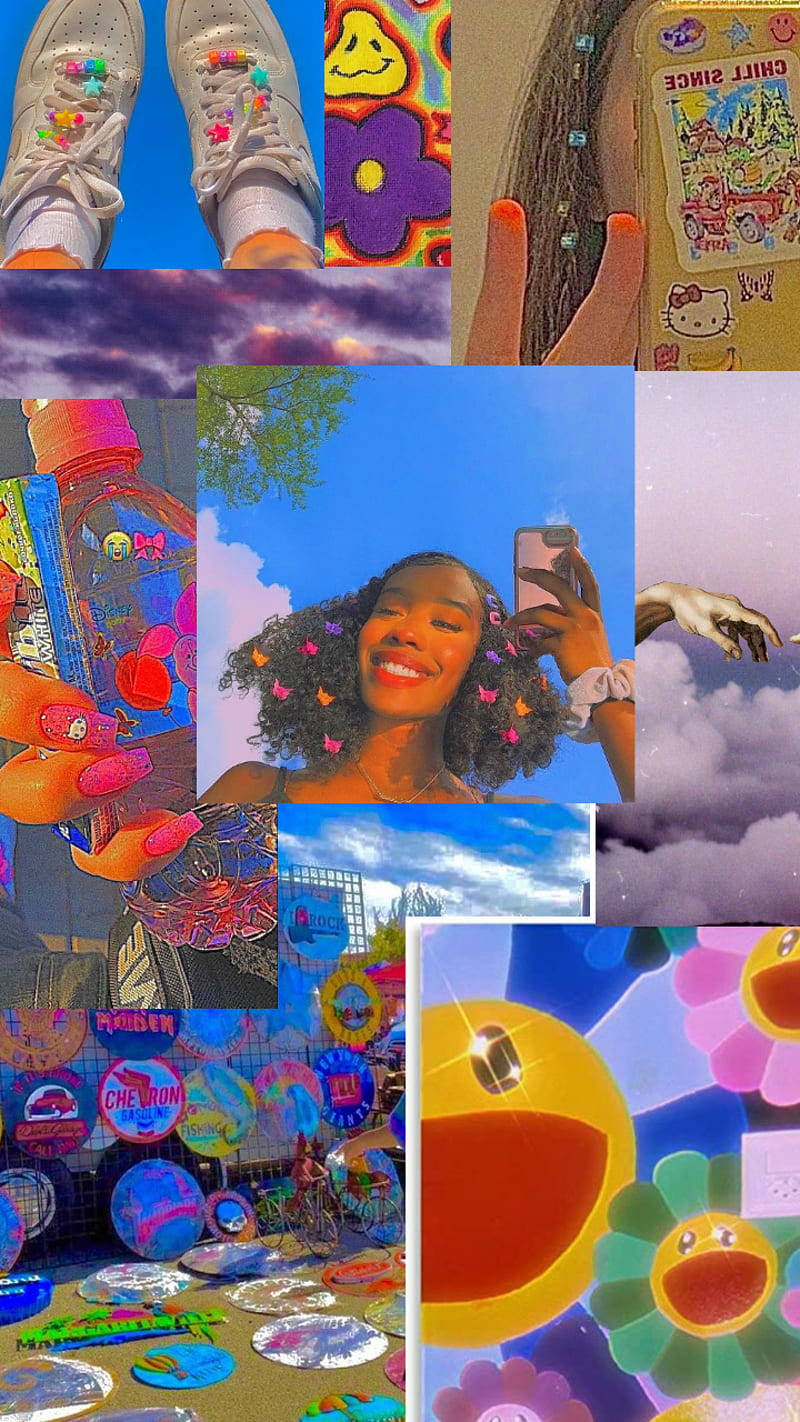 Mchanganyiko wa Aesthetic wa Mtu wa Indie wa Vitu Vyema Picha ya Ukuta