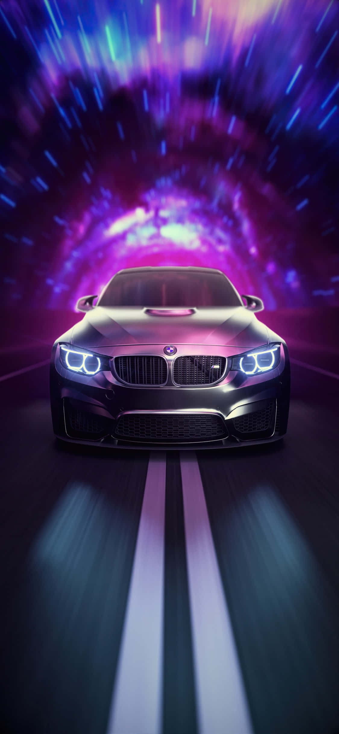 Mchanganyiko wa dhahama na teknolojia: iPhone X na BMW kwa usawa kamili Picha ya Ukuta