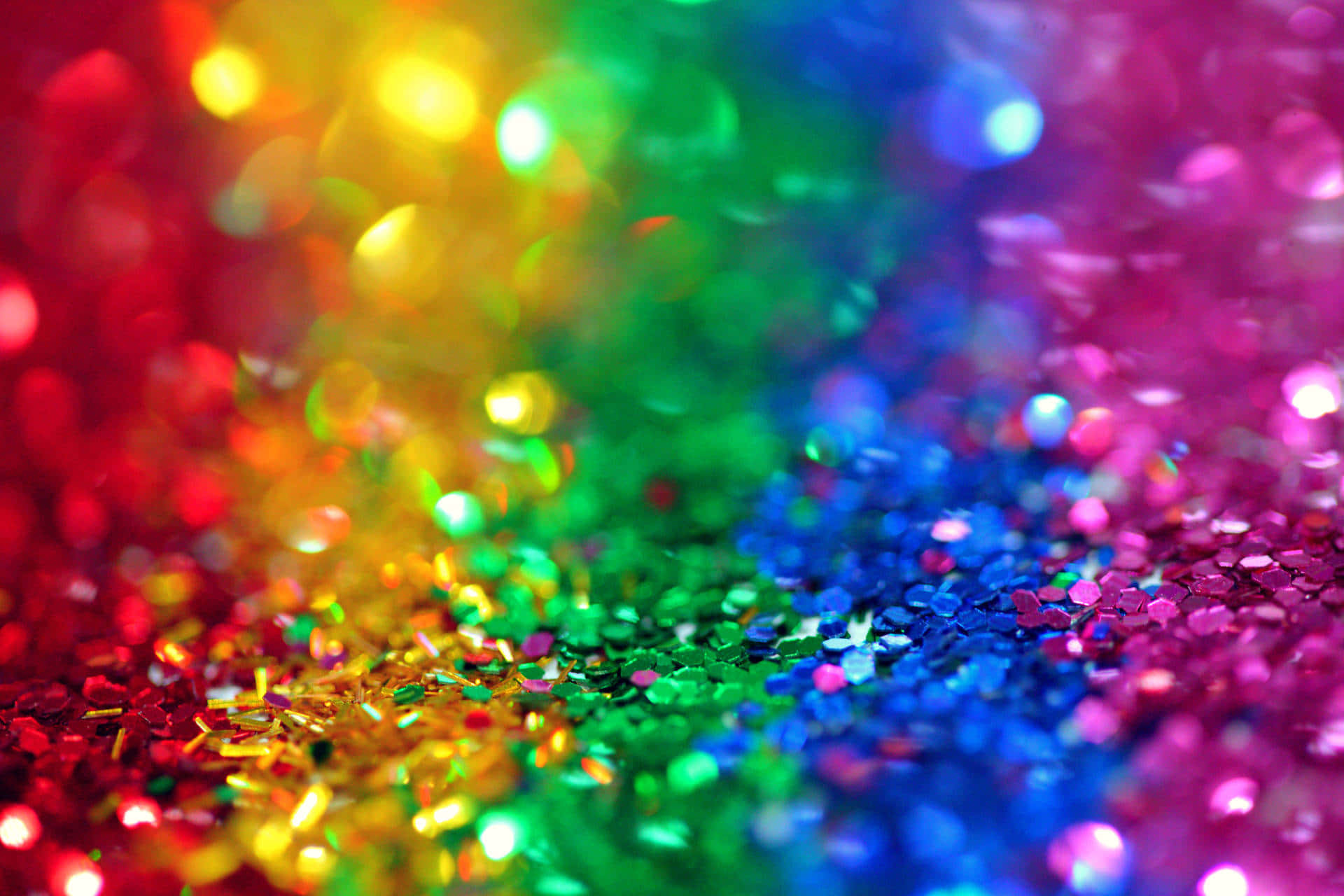 Mchanganyiko wa Rangi za Upinde wa Mvua wa Glitter wa Azimio la Juu Picha ya Ukuta