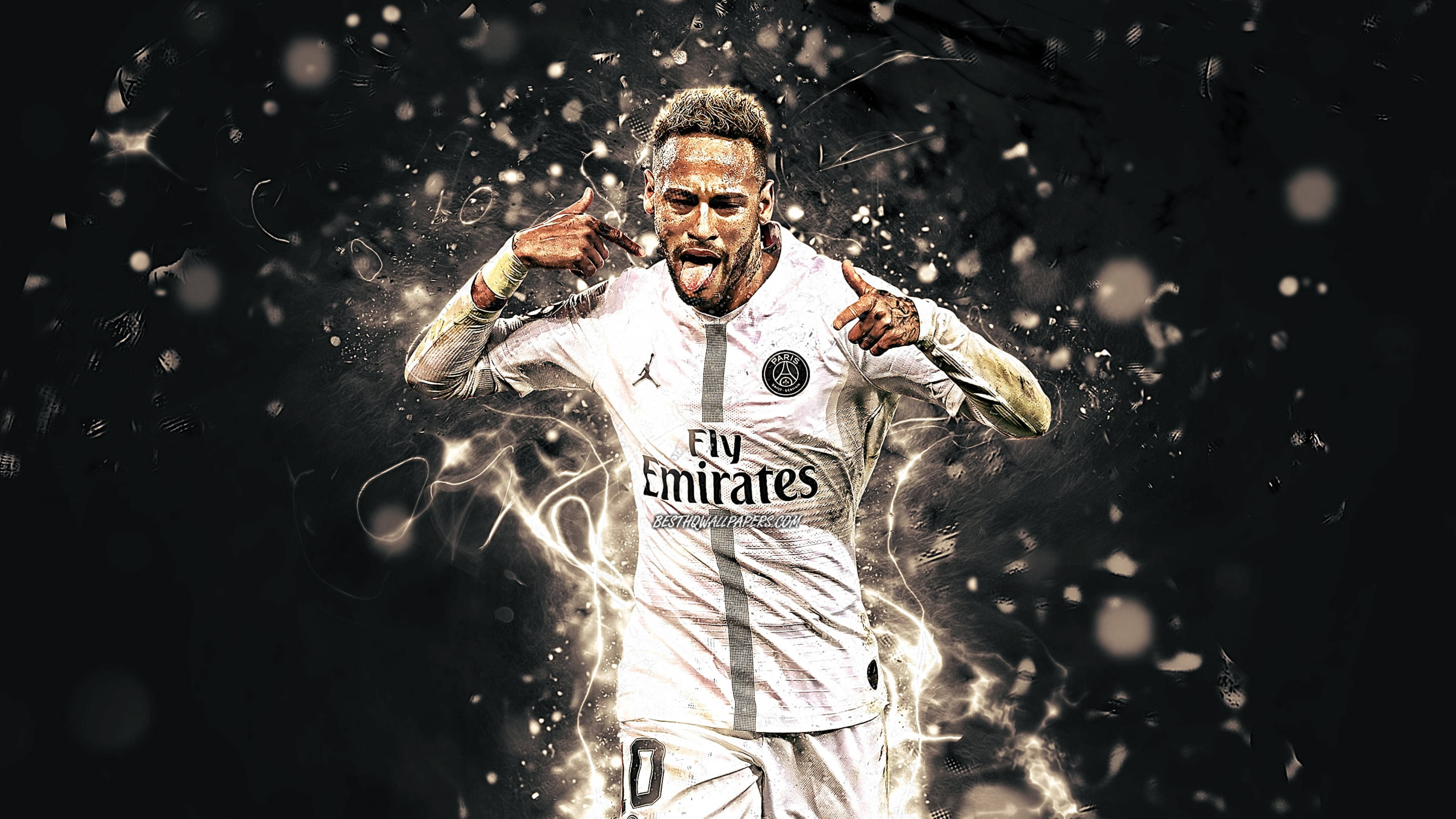 Mchezaji Mtaalamu Neymar 4K Edit Picha ya Ukuta