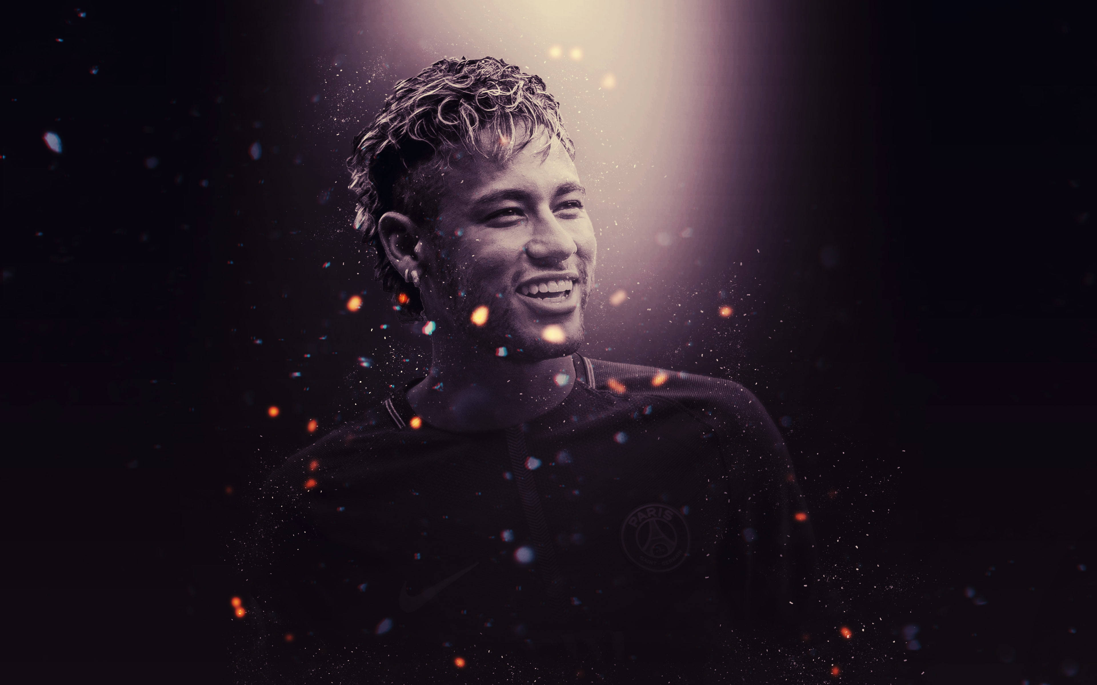 Mchezaji Neymar 4K Madoa Picha ya Ukuta