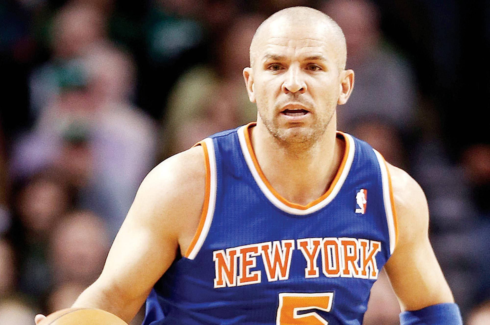 Mchezaji wa NBA Jason Kidd Akiwa na Suala la Kushangaa Picha ya Ukuta