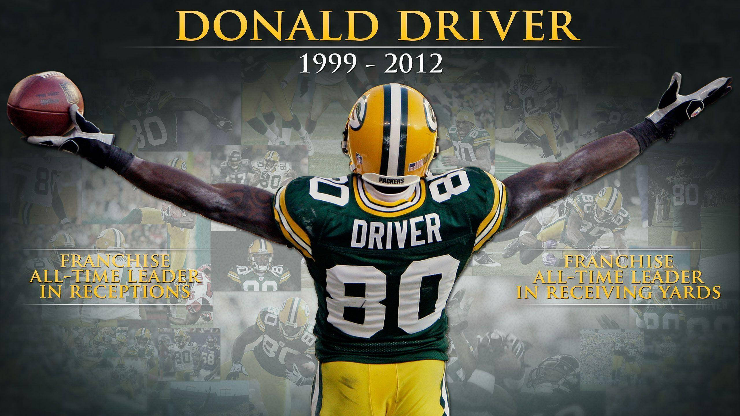 Mchezaji wa NFL Donald Driver Picha ya Ukuta