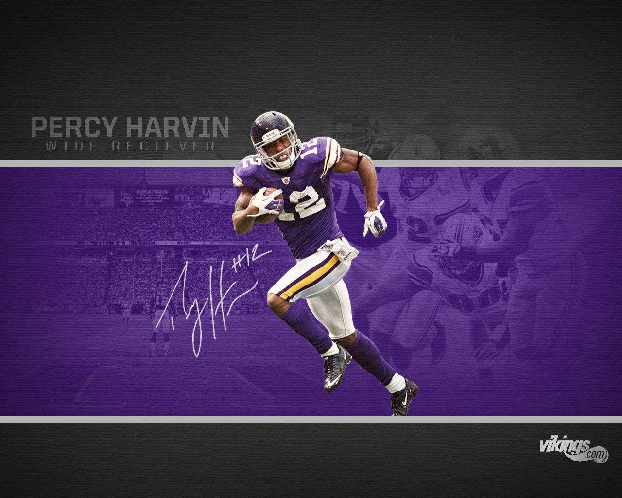Mchezaji wa NFL Percy Harvin Picha ya Ukuta