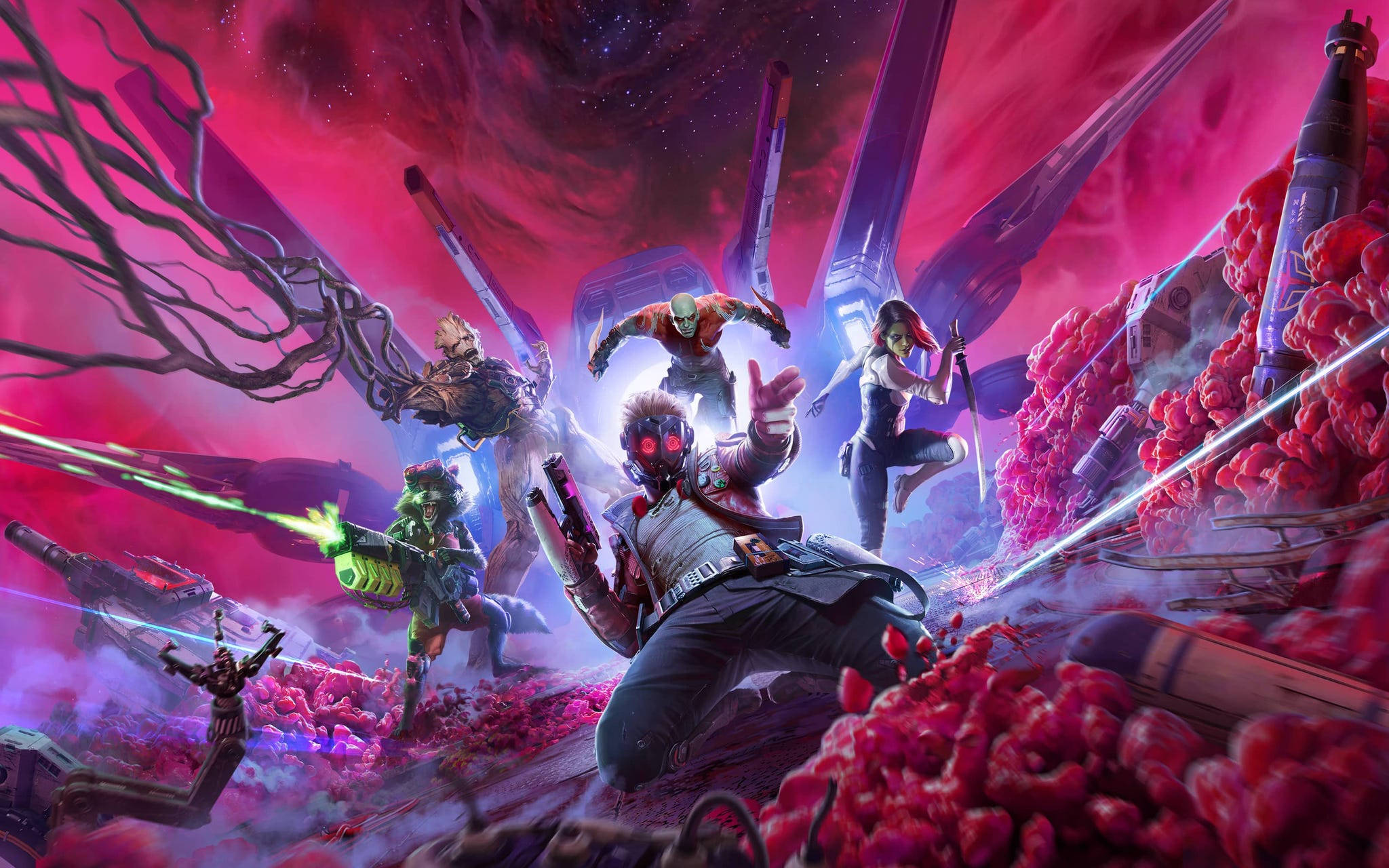 Mchezo wa Video wa Marvel Guardians Of The Galaxy Picha ya Ukuta