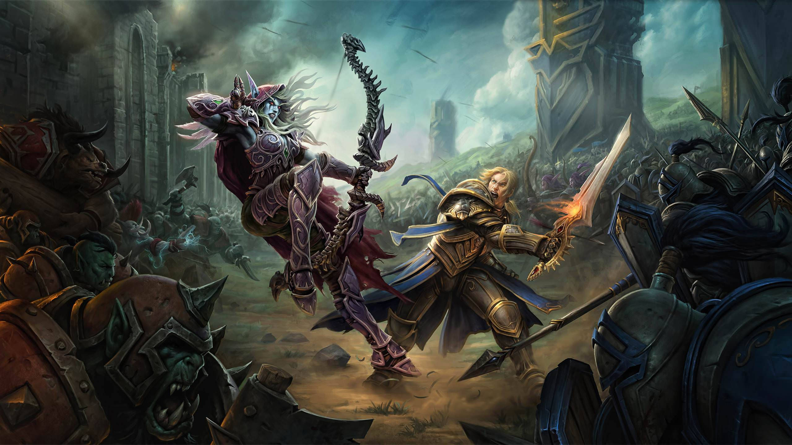 Mchezo wa World of Warcraft 1440p Picha ya Ukuta