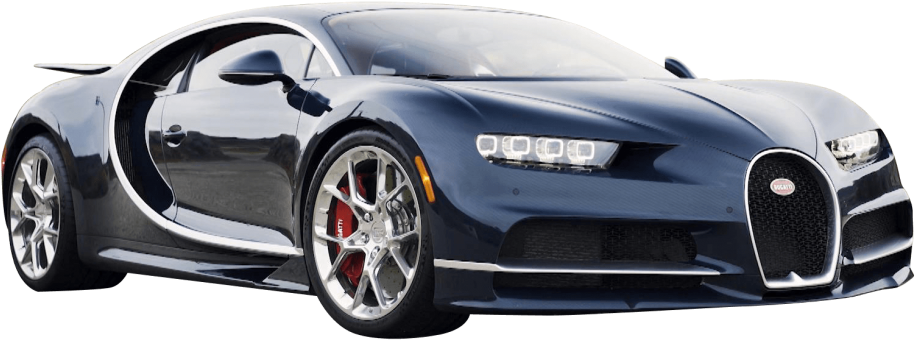 Mchezoni wa Bugatti Chiron Bluu Picha ya Ukuta