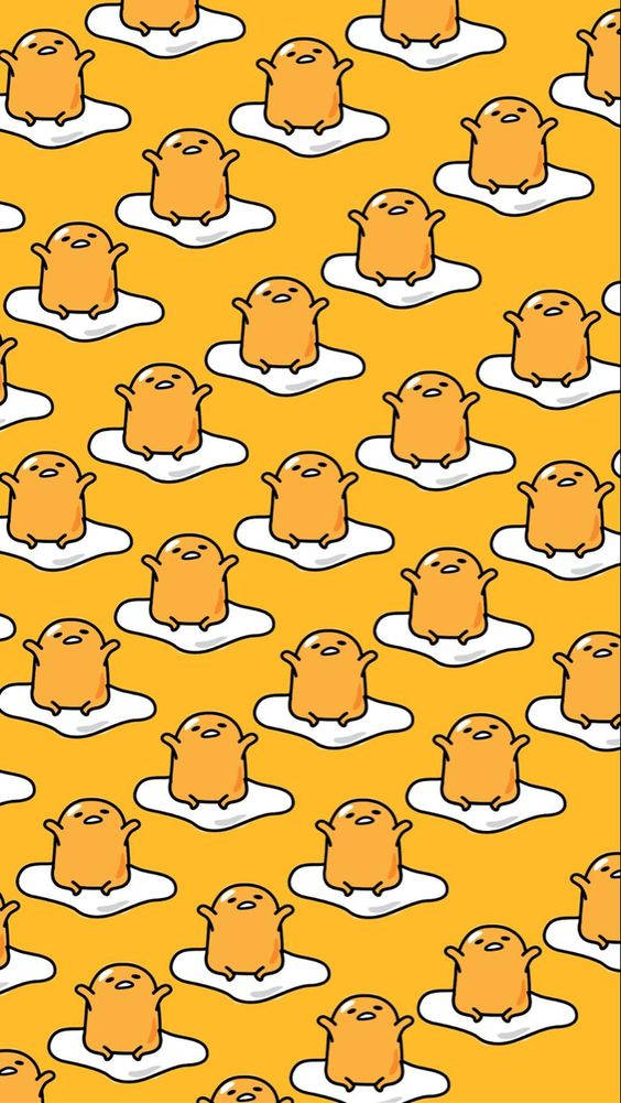 Mchoro Mdogo wa Gudetama Wenye Urembo Picha ya Ukuta