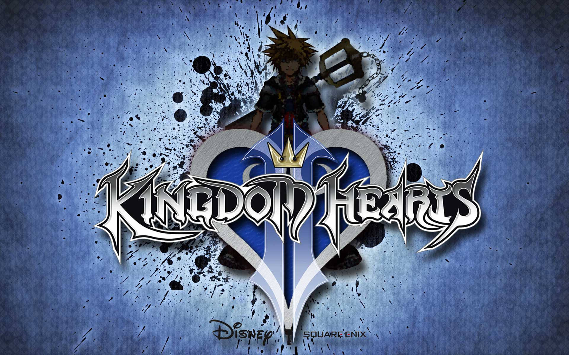 Mchoro Mzuri wa Nembo ya Kingdom Hearts Picha ya Ukuta