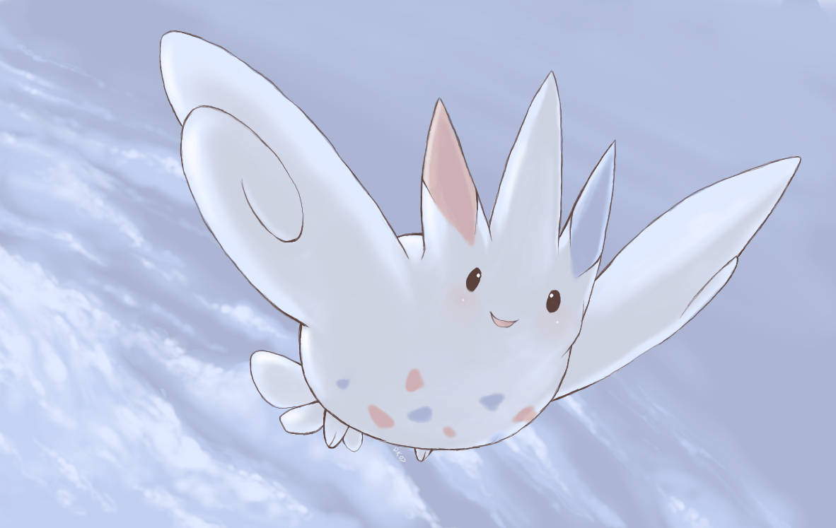 Mchoro Mzuri wa Togekiss Picha ya Ukuta