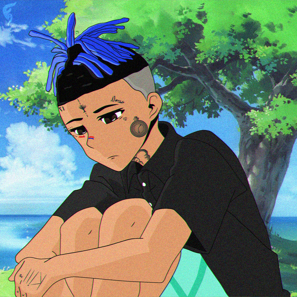 Mchoro wa Anime wa Xxxtentacion Picha ya Ukuta