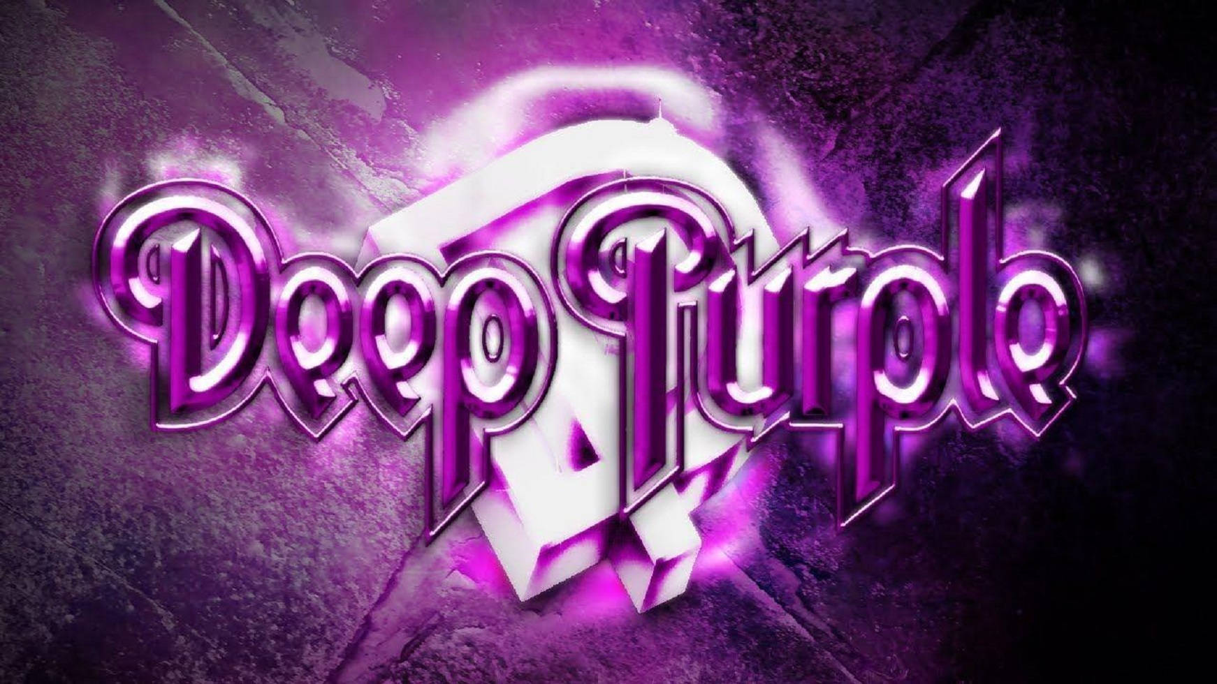 Mchoro wa Bendi ya Deep Purple Ikicheza Muziki wa Rock Picha ya Ukuta