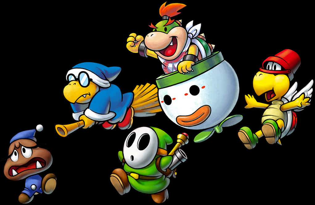 Mchoro wa Bowser Minions Picha ya Ukuta