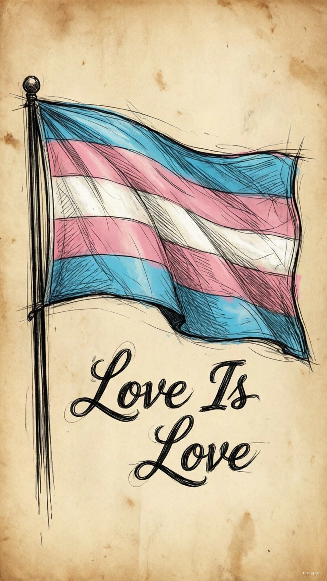 Mchoro wa Fahari ya Trans Picha ya Ukuta