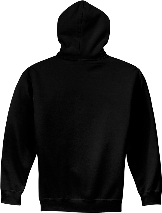 Mchoro wa Hoodie Nyeusi Sawa Kutoka Nyuma Picha ya Ukuta
