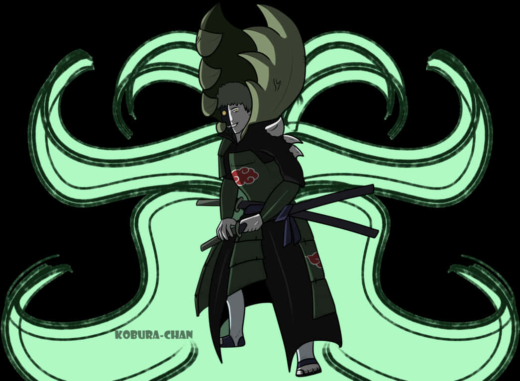 Mchoro wa Itachi Uchiha Susanoo Picha ya Ukuta