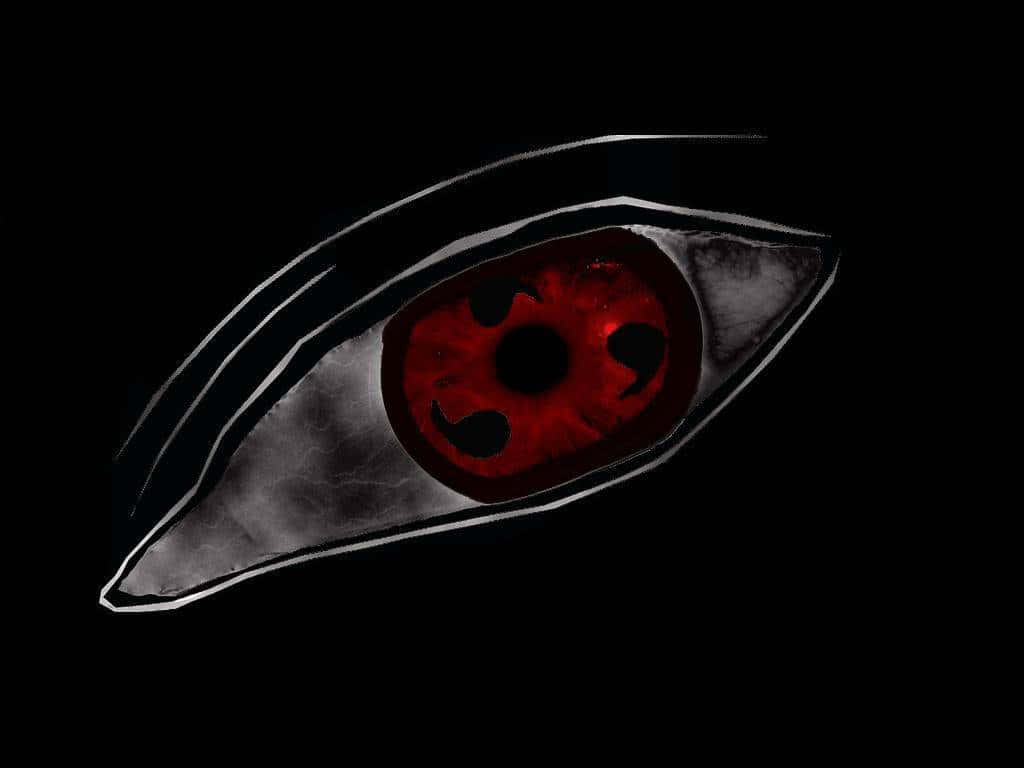 Mchoro wa Jicho Nyekundu la Sharingan Picha ya Ukuta