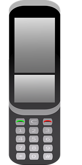 Mchoro wa Kifaa cha Kawaida cha Flip Phone Picha ya Ukuta