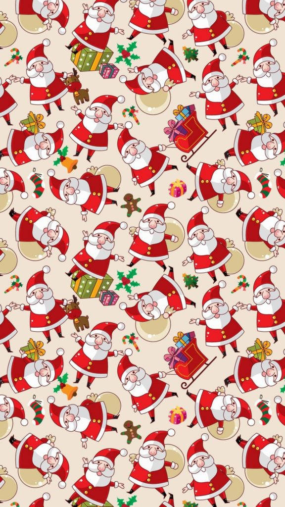 Mchoro wa Krismasi wa Santa Picha ya Ukuta