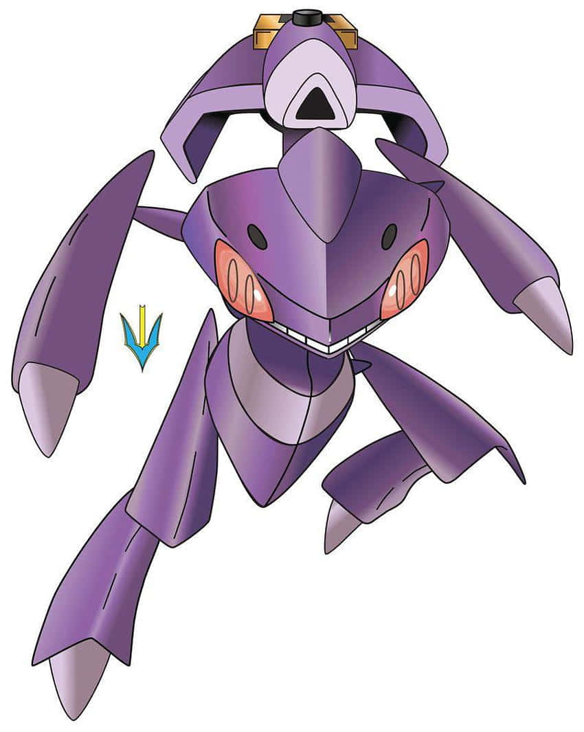Mchoro wa Kuvutia wa Genesect Pokémon Picha ya Ukuta