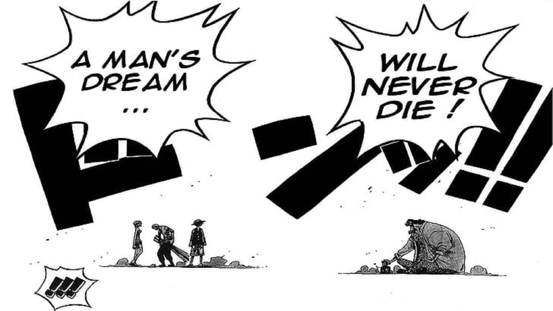 Mchoro wa Kwanza wa Blackbeard kwenye Manga Picha ya Ukuta