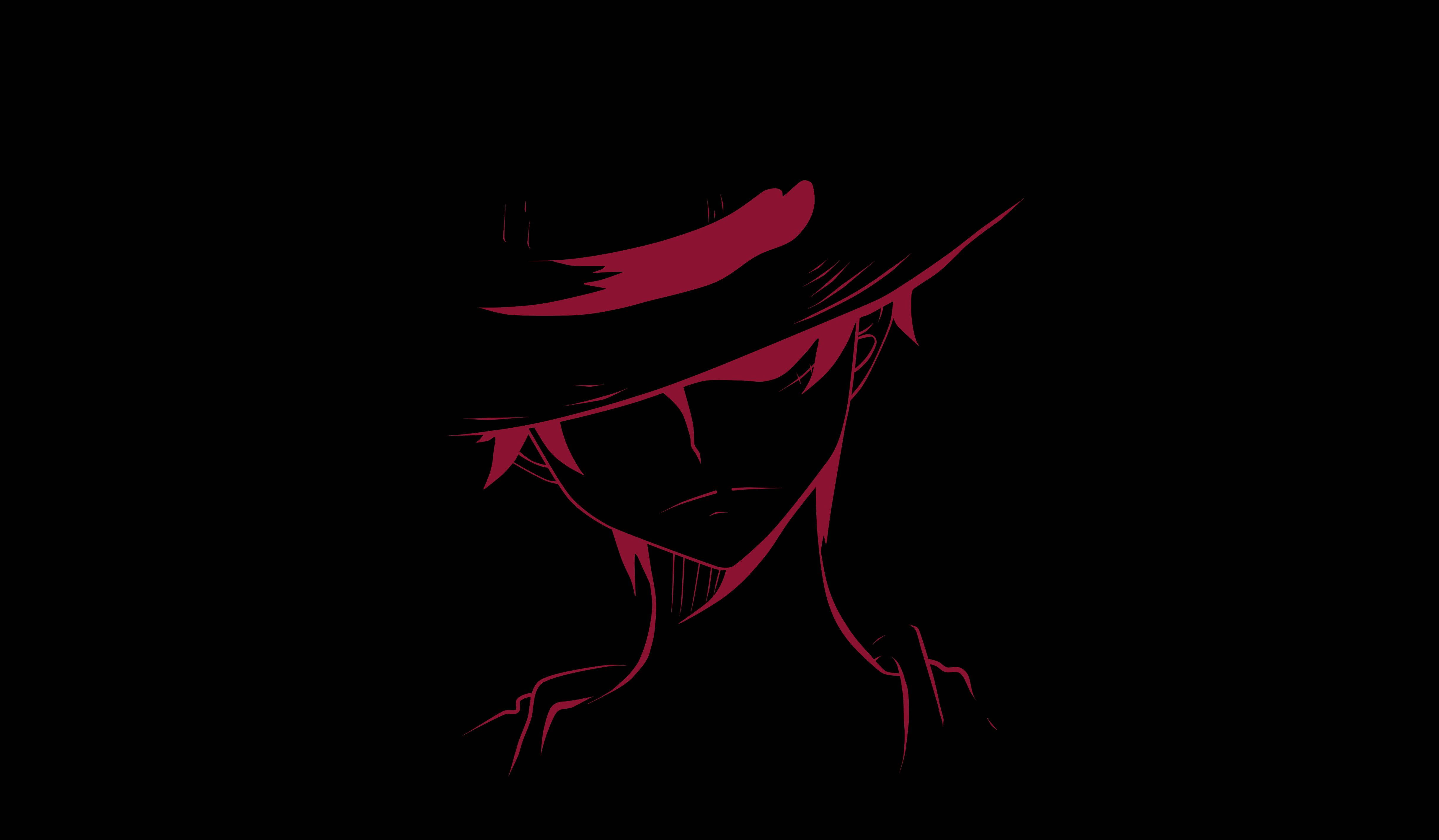Mchoro wa Luffy wa One Piece 4K Picha ya Ukuta