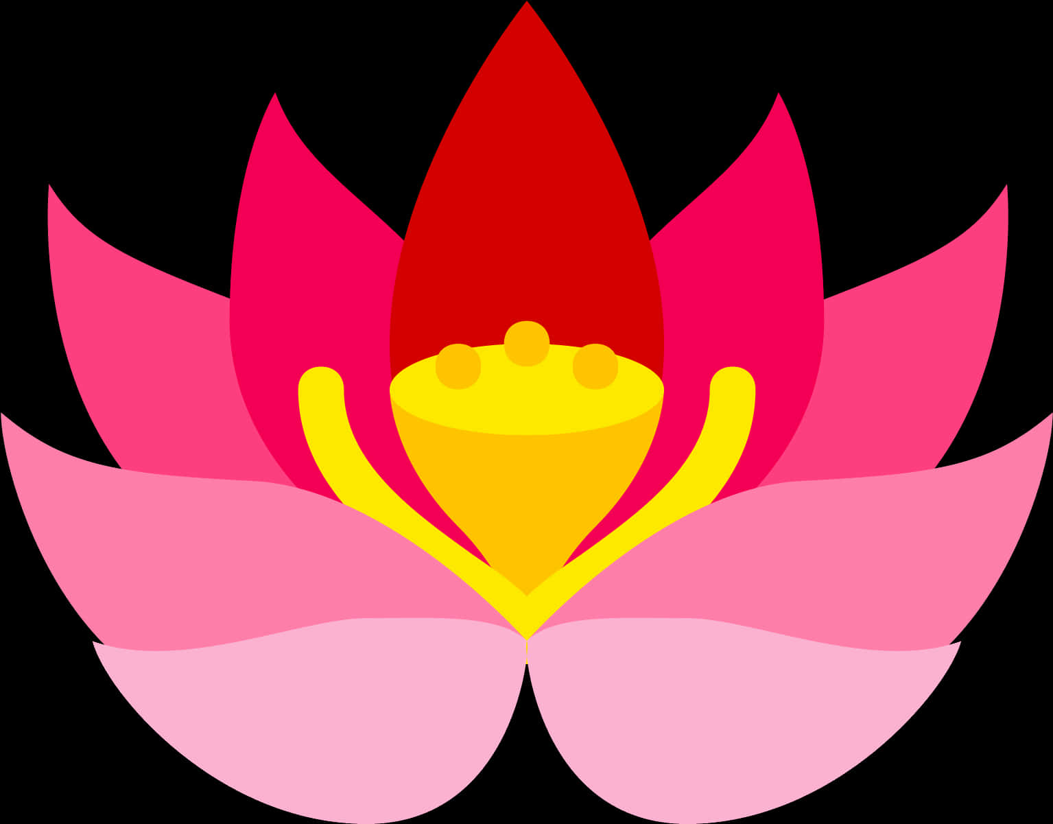 Mchoro wa Mstari wa Mzambarau wa Lotus Picha ya Ukuta