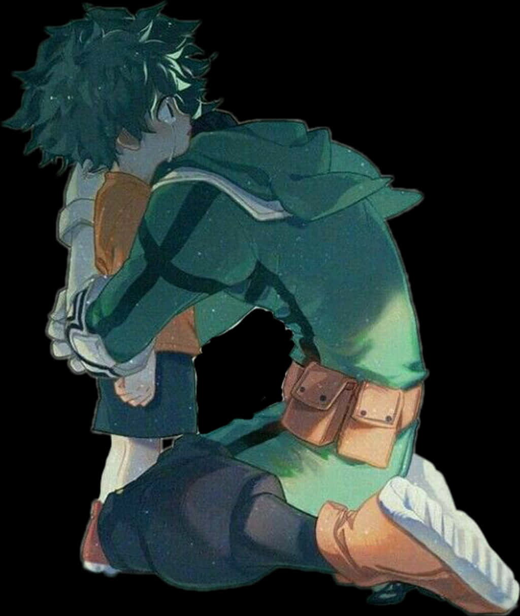 Mchoro wa Nyuma wa Vazi la Deku Picha ya Ukuta