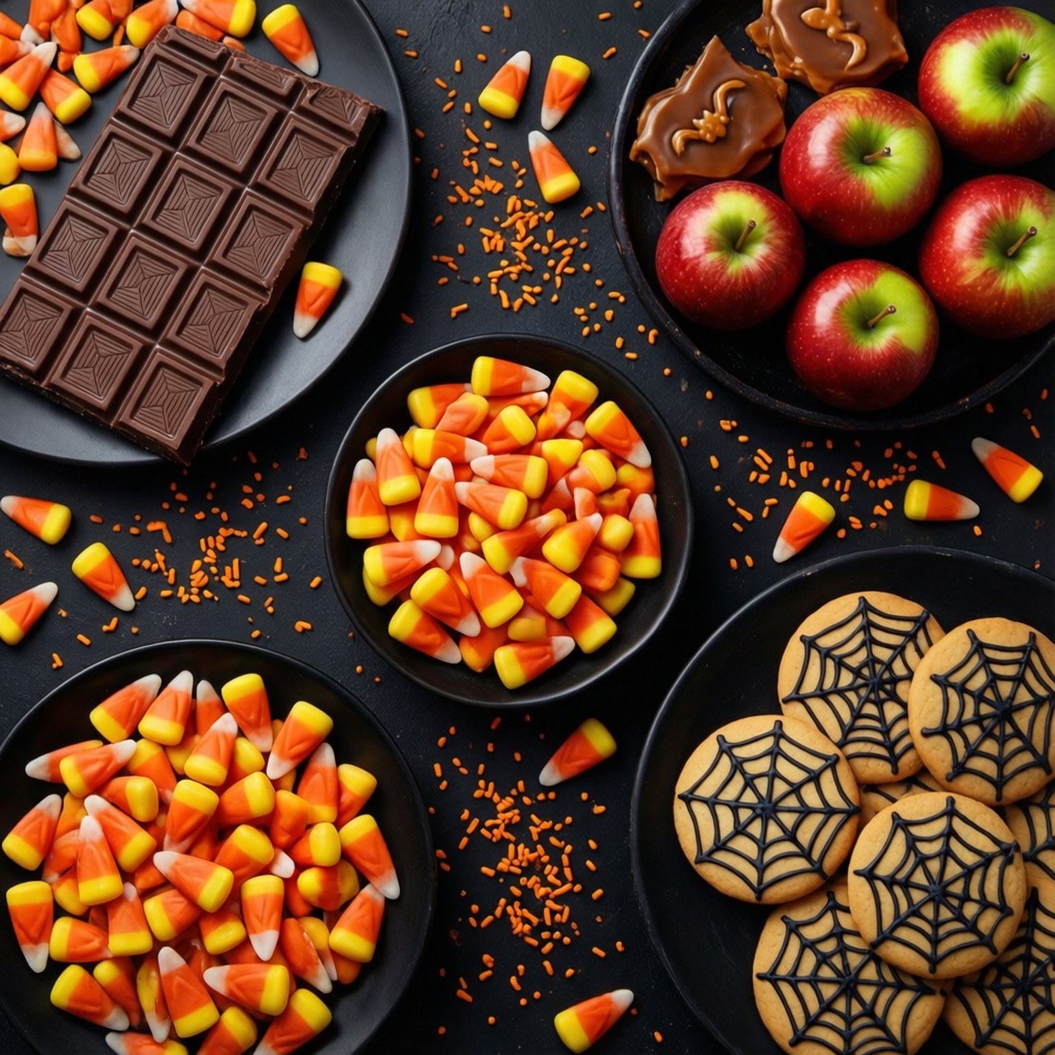 Mchoro wa Saa za Halloween Picha ya Ukuta