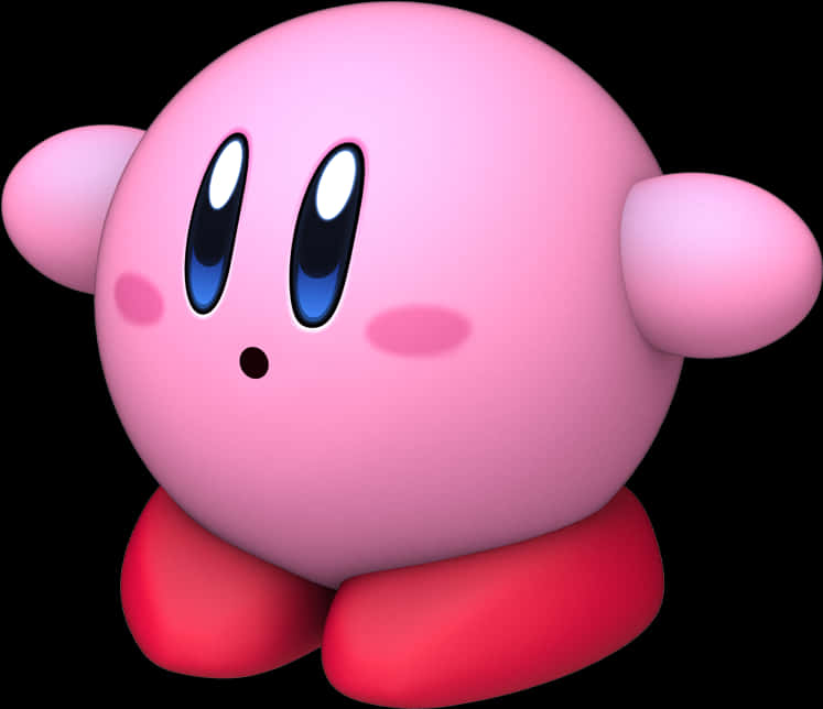 Mchoro wa Tabia ya Kirby Picha ya Ukuta