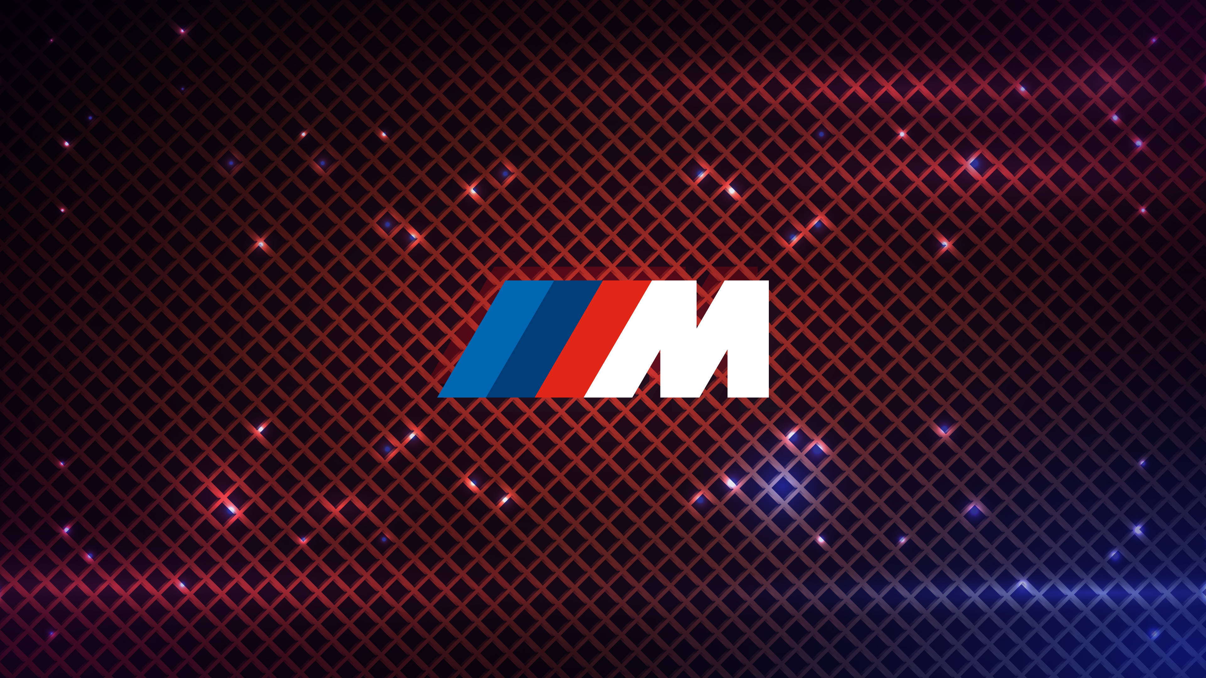 Mchoro wa Trellis Nyekundu wa Alama ya BMW M Picha ya Ukuta