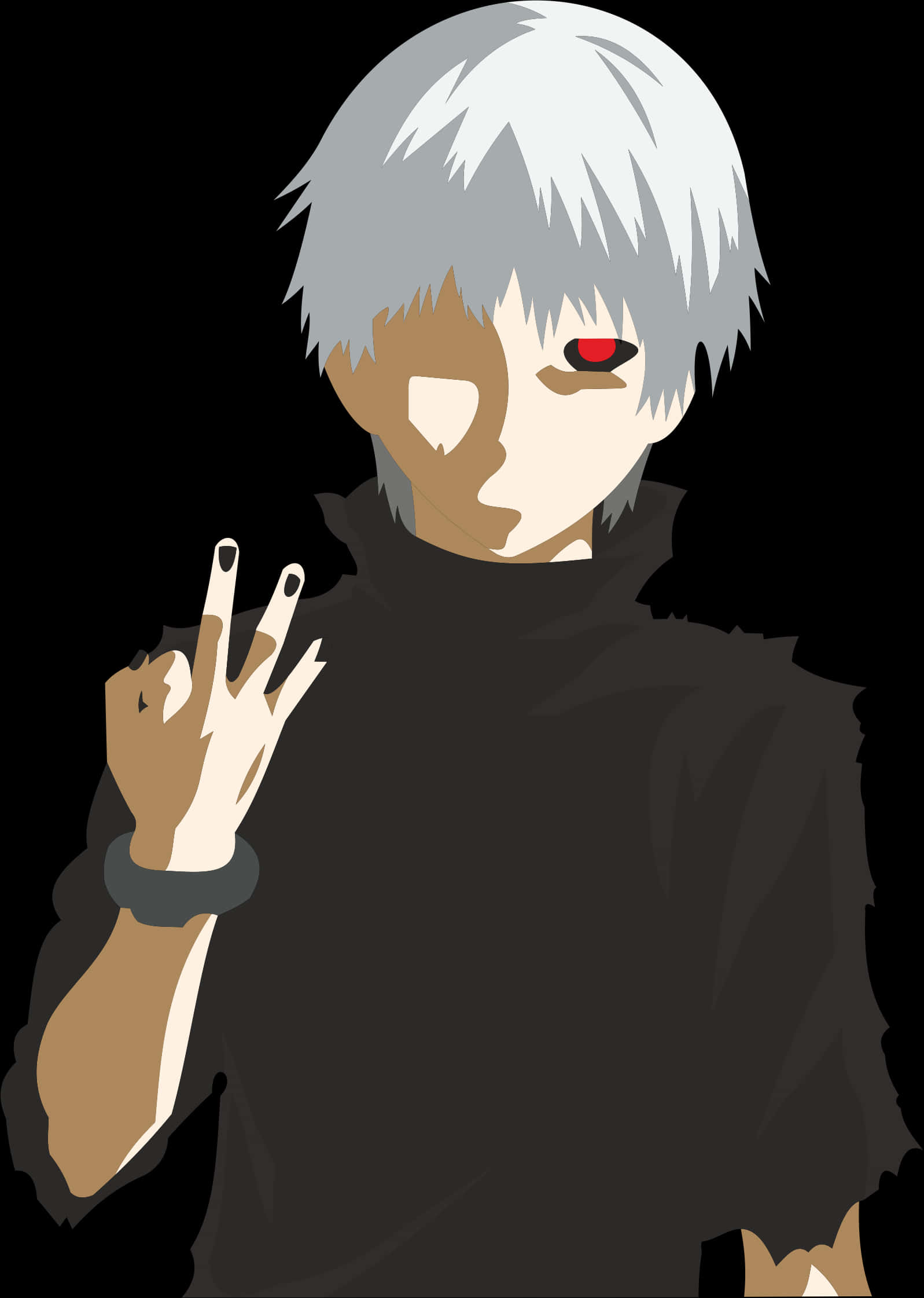 Mchoro wa Vekta wa Kaneki Ken Picha ya Ukuta