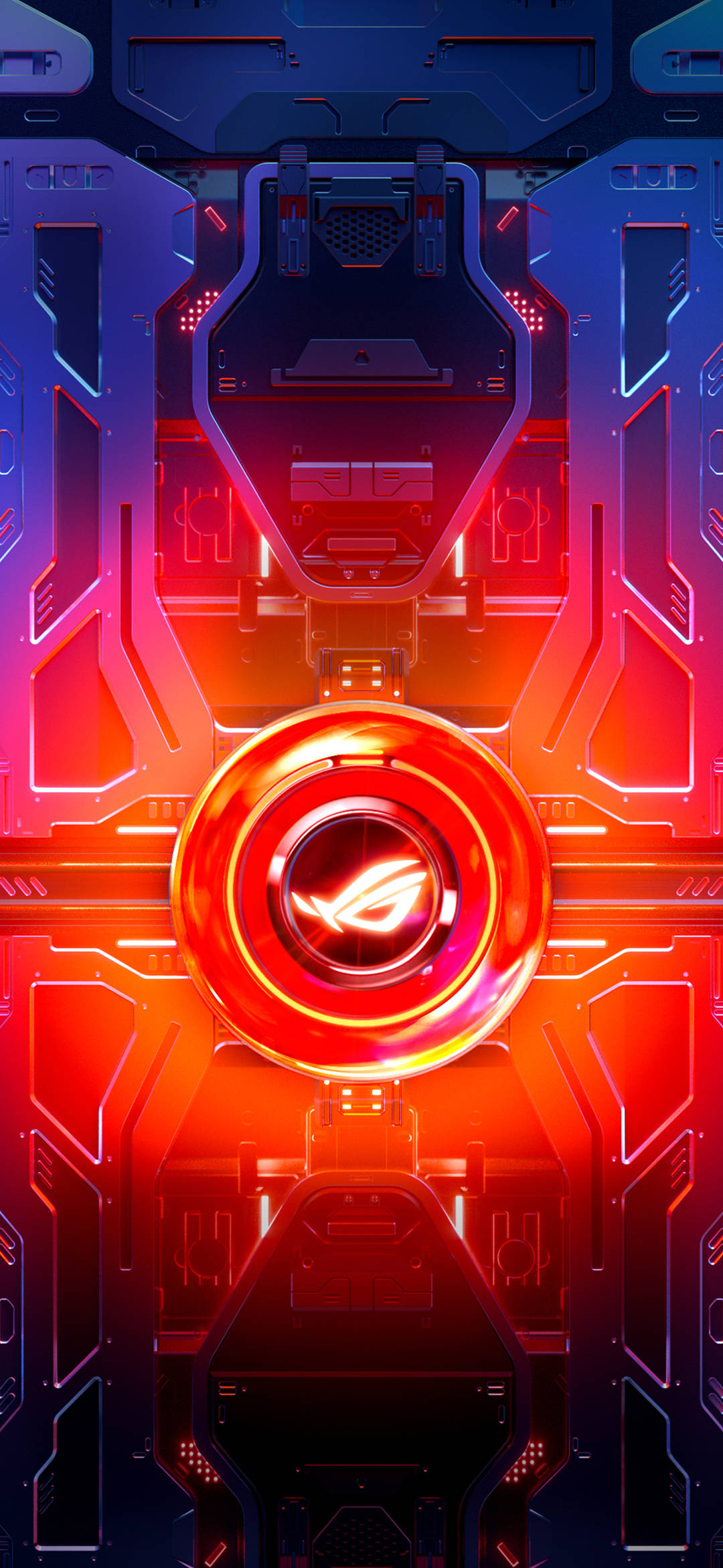 Mduara Mwekundu wa Asus ROG Phone Picha ya Ukuta